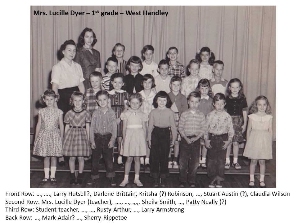 West Handley - Grade 1 - Mrs. Lucille Dyer
